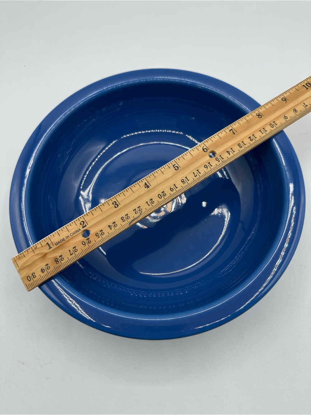 Fiesta 8.25” Bowl. Classic rim, darker Blue Pasta bowl - Picture 6 of 8